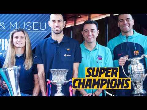 BARÇA'S SUPER CUPS ARE NOW IN THE MUSEUM