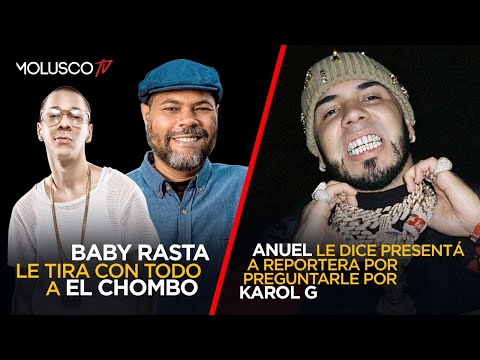 Anuel le dice“PRESENTA”a reportera al preguntarle por Karol G/Baby Rasta le tira con to a El Chombo