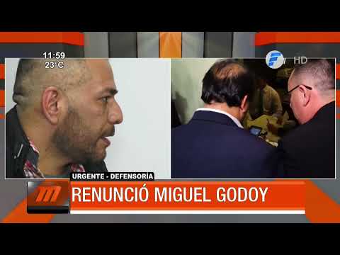 Miguel Godoy renuncia a la Defensoría del Pueblo