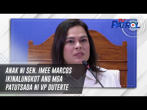 Anak ni Sen. Imee Marcos ikinalungkot ang mga patutsada ni VP Duterte