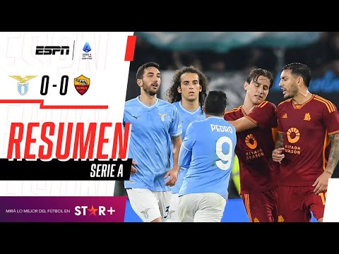 ¡LAS ÁGUILAS Y LA LOBA NO SE SACARON DIFERENCIAS EN UN DERBI CALIENTE! | Lazio 0-0 Roma | RESUMEN