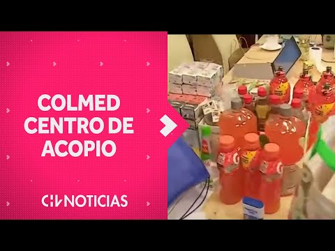 EN AYUDA A DAMNIFICADOS: Colegio Médico recibe donaciones en centro de acopio en Santiago