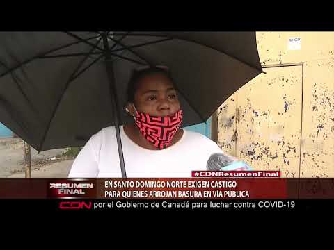En Santo Domingo Norte exigen castigo para quienes arrojan basura en vía pública