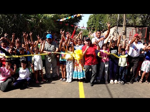 Calles nuevas reciben los habitantes de Los Vanegas en Managua