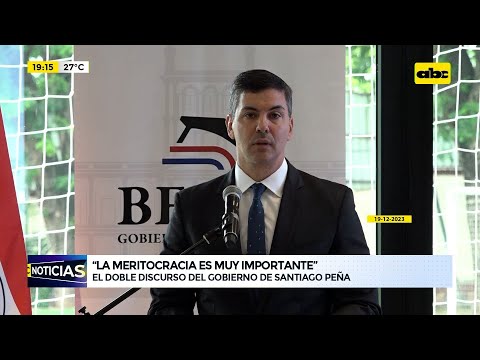''La meritocracia es muy importante’': el doble discurso del gobierno de Santiago Peña