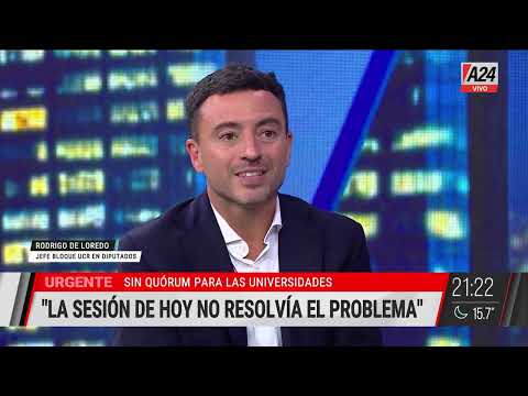 Rodrigo de Loredo:  La sesión de hoy no resolvía el problema