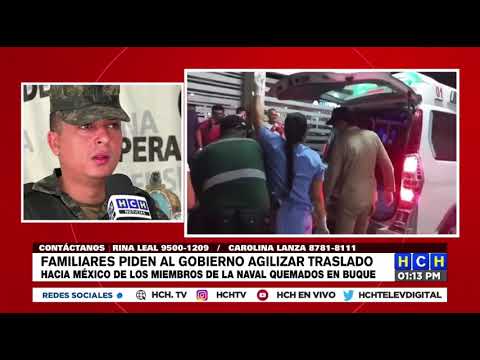 Fuerzas Armadas de Honduras coordinará mañana traslados de navales quemados en buque