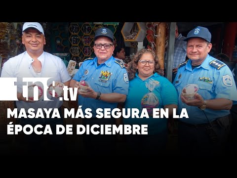 Seguridad ciudadana garantizada en la época de diciembre en Masaya - Nicaragua