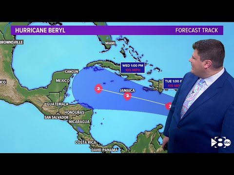 Hurricane Beryl | Full breakdown and the latest track of the storm