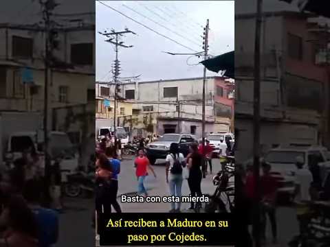 Venezuela  Así recibieron al dictador venezolano Nicolás Maduro en Cojedes  #shorts #viral #short