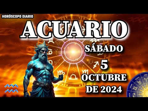 Horóscopo Diario  Acuario  5 De Octubre De 2024.  horóscopo