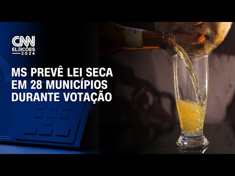 MS prevê lei seca em 28 municípios durante votação | AGORA CNN