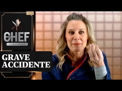 MIS DEDOS CAYERON Rocío Marengo sufrió grave percance en las cocinas de El Discípulo del Chef