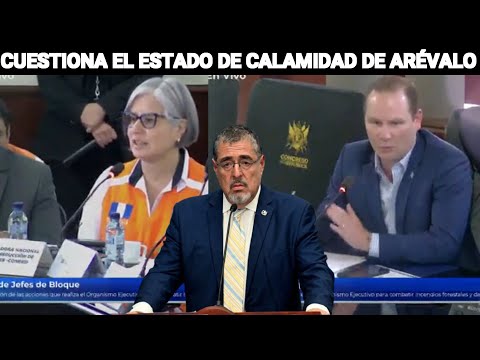 ALVARO ARZÚ CUESTIONA EL ESTADO DE CALAMIDAD DE BERNARDO ARÉVALO, GUATEMALA.