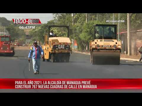 Alcaldía de Managua finaliza programa Calles para el Pueblo 2020 - Nicaragua