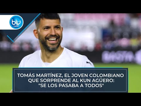 Tomás Martínez, el joven colombiano que sorprende al Kun Agüero: Se los pasaba a todos