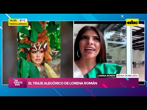 El traje alegórico de Lorena Román destella a Hispanoamérica