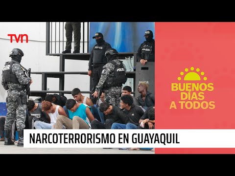 Los resguardos de la policía en los operativos contra el narcoterrorismo en Ecuador