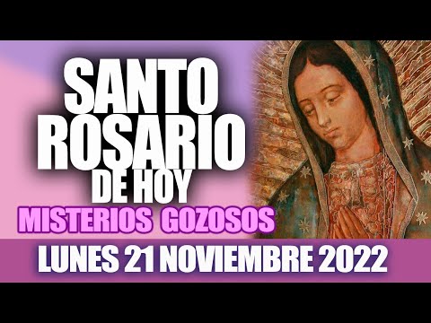 EL SANTO ROSARIO DE HOY LUNES 21 DE NOVIEMBRE MISTERIOS GOZOSOS #oracionescatolicas #rosariodehoy
