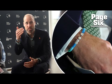 Prince William sports sweet bracelet handmade by his daughter, Princess Charlotte