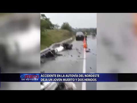 Accidente en la autovía del Nordeste deja un joven muerto y dos heridos