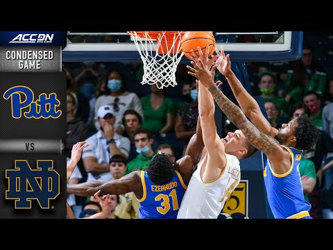 Acc Football Basketball 🏀 Pittsburgh vs. Notre Dame Condensed Game | ACC Men’s Basketball (2021-22)