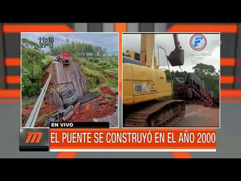 Derrumbe de puente en Tacuatí: ¿Pobladores avisaron al MOPC y no hicieron nada