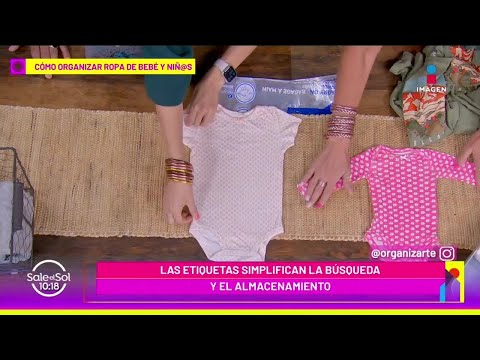 Organiza MEJOR la ropa de tu bebé con los tips de Claudia Torres | Sale el Sol