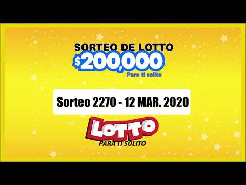 Sorteo Lotto 2270 12-MAR-2020