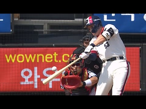 [LG vs 두산] 살아나는 두산 양석환! 솔로 홈런 | 4.14 | KBO 모먼트 | 야구 주요장면