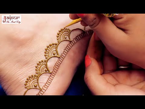 Henna For Wedding Easy Mehndi Design On Leg