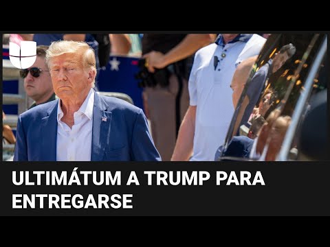 Trump tiene nueve días para entregarse ante la justicia de Georgia