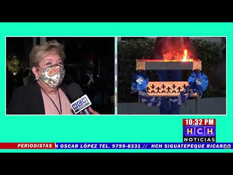 En acto solemne realizan incineración de La Bandera Nacional de Honduras