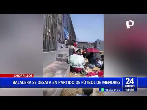 Terror en Chorrillos: Balacera se desata durante partido de fútbol de menores