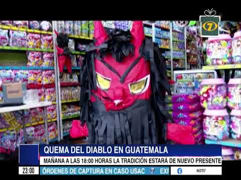 Quema del diablo en Guatemala