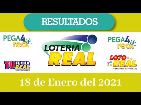 Resultados de la Lotería Real  de hoy 18 de Enero del 2021