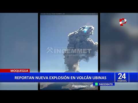 Moquegua: continúa alarma por nueva explosión en el volcán Ubinas (2/2)
