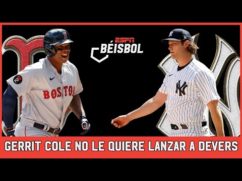 ¡NO LO QUIERE VER! GERRIT COLE se niega a lanzarle a RAFAEL DEVERS, LO TIENE DE HIJO | ESPN Beisbol