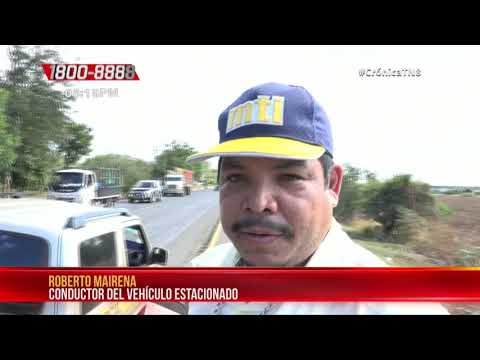 Sueño lo vence y se estrella con carro en Tipitapa – Nicaragua