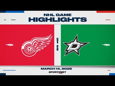 NHL Highlights | Red Wings vs. Stars - March 14, 2026