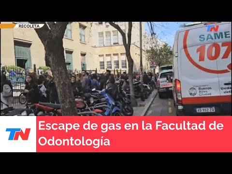 RECOLETA I Escape de gas en la Facultad de Odontología.
