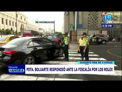Crónica: Dina Boluarte respondió ante la Fiscalía por más de 4 horas por los Rolex