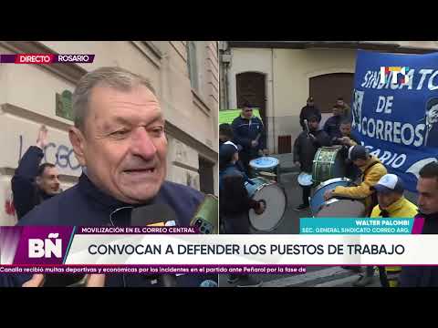 Rosario: trabajadores del Correo Argentino se movilizaron por despidos arbitrarios