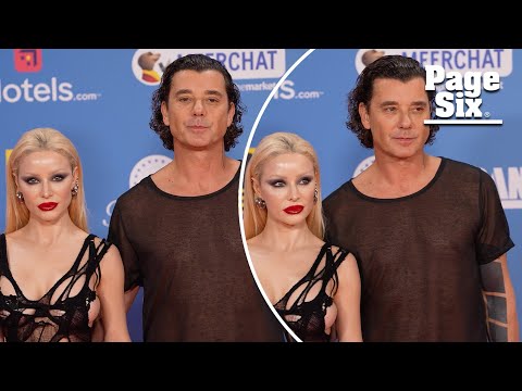 Gavin Rossdale and girlfriend Xhoana Xheneti make rare red carpet appearance at MTV EMAs