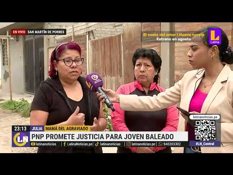 PNP promete justicia para joven baleado en San Martín de Porres