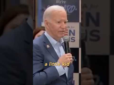 Biden Says Little Kids are Flipping Him Off
