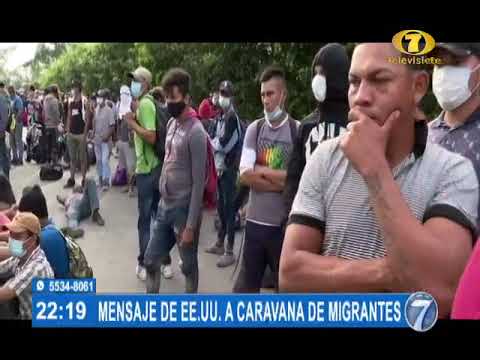 EE.UU. dirige mensaje a la caravana de migrantes hondureños