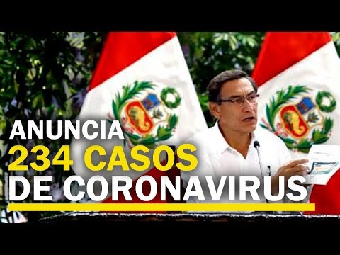 Perú: Presidente anuncia 234 infectados con el nuevo coronavirus