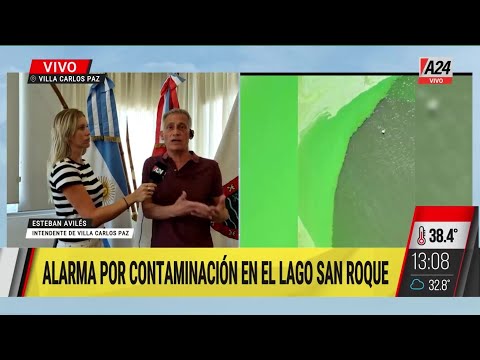 Alarma por contaminación en el Lago San Roque de Villa Carlos Paz