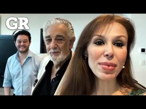 Se reencuentran Eugenia Garza y Plácido Domingo